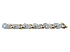 Seaman Schepps 18K Yellow Gold & Chalcedony Bracelet