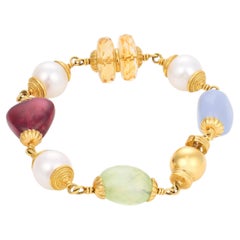 Seaman Schepps 18k Gelbgold Muti-Barock-Armband