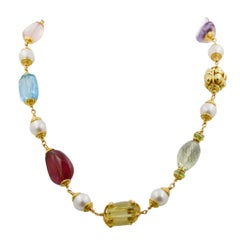 Seaman Schepps Baroque Multi Gemstone Necklace