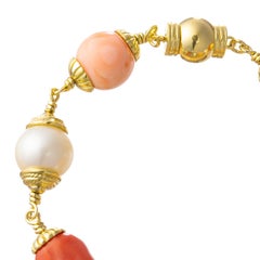 Seaman Schepps Korallen-Perlen-Barock-Perlen-Armband