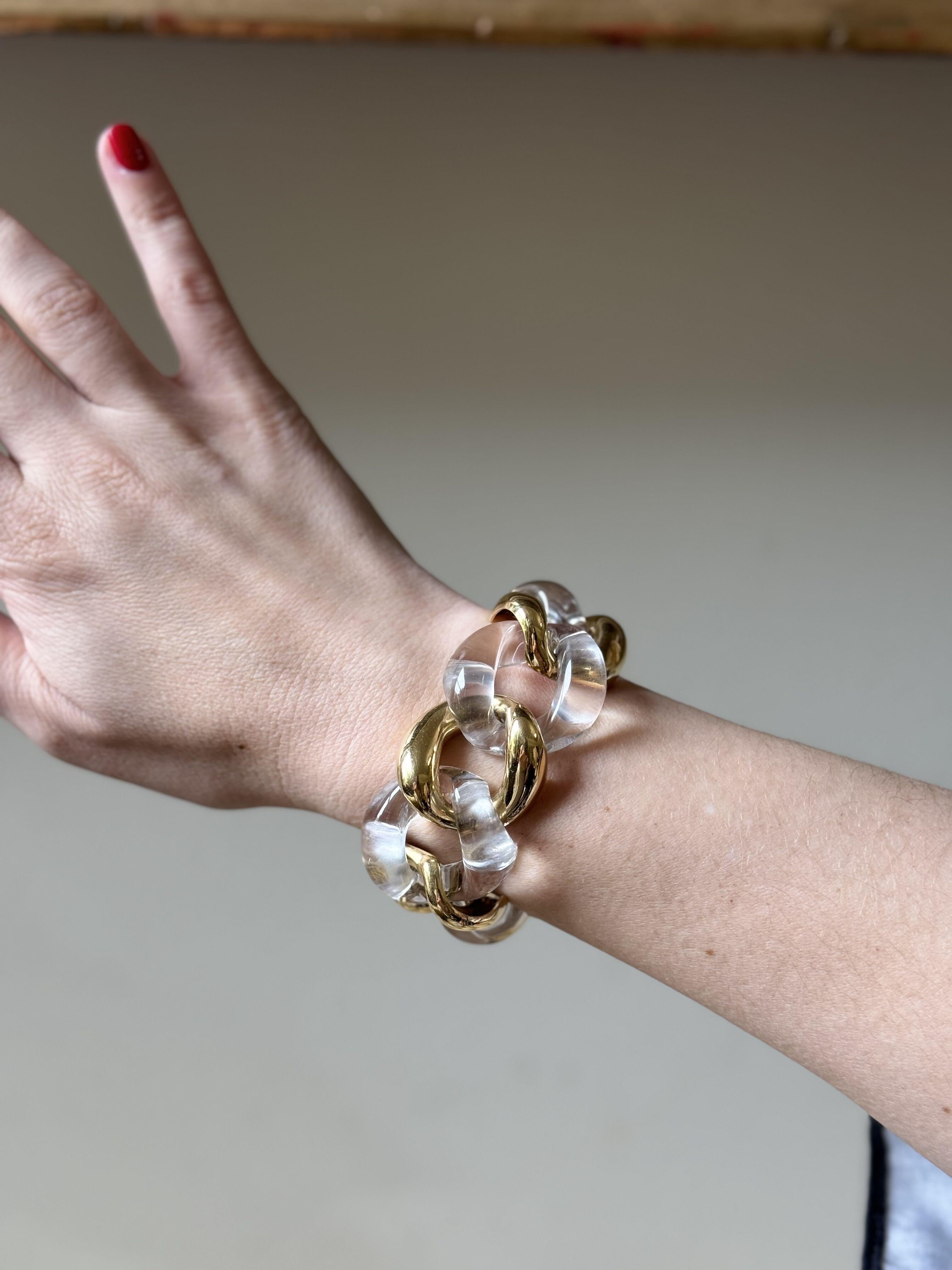 Seaman Schepps Kristall-Gold-Gliederarmband 2