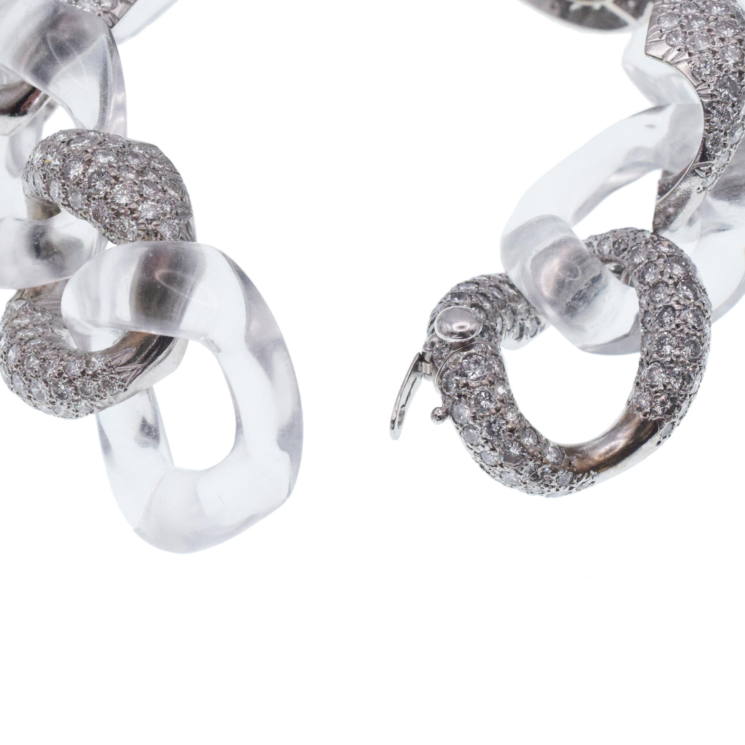 Seaman Schepps Bracelet en diamant et cristal de roche en vente 5