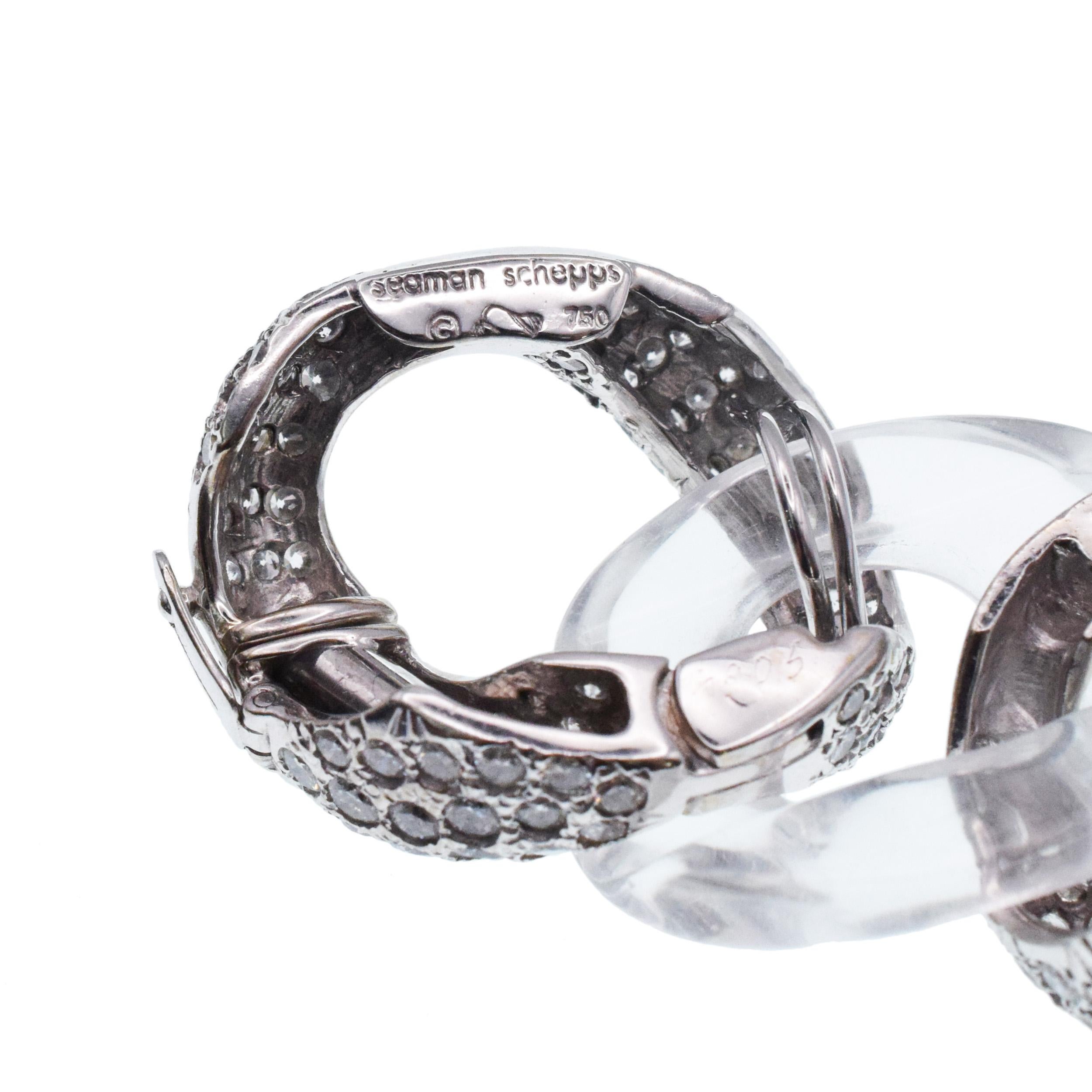 Seaman Schepps Bracelet en diamant et cristal de roche Pour femmes en vente