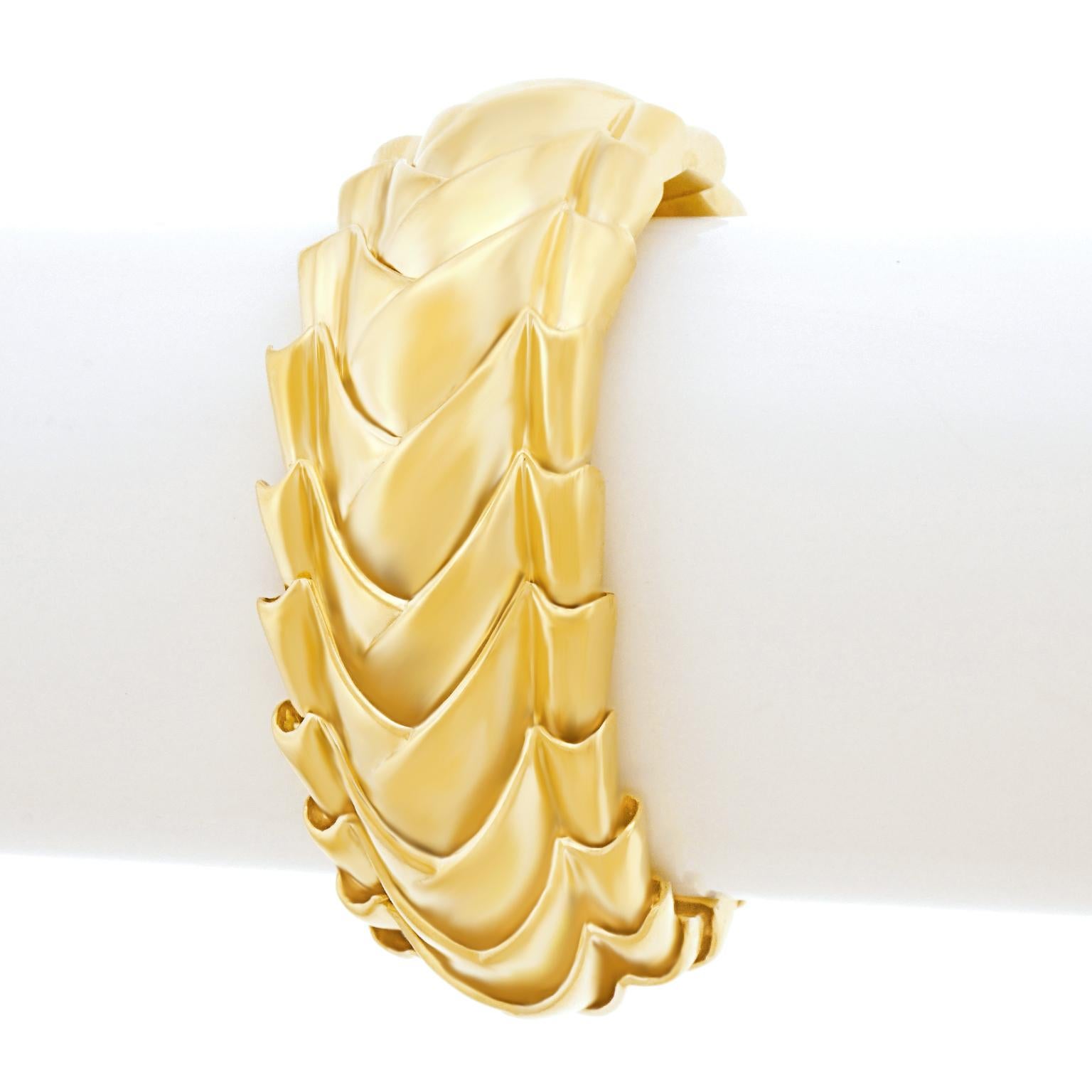 Seaman Schepps Fabulous 1950s Gold Bracelet 4