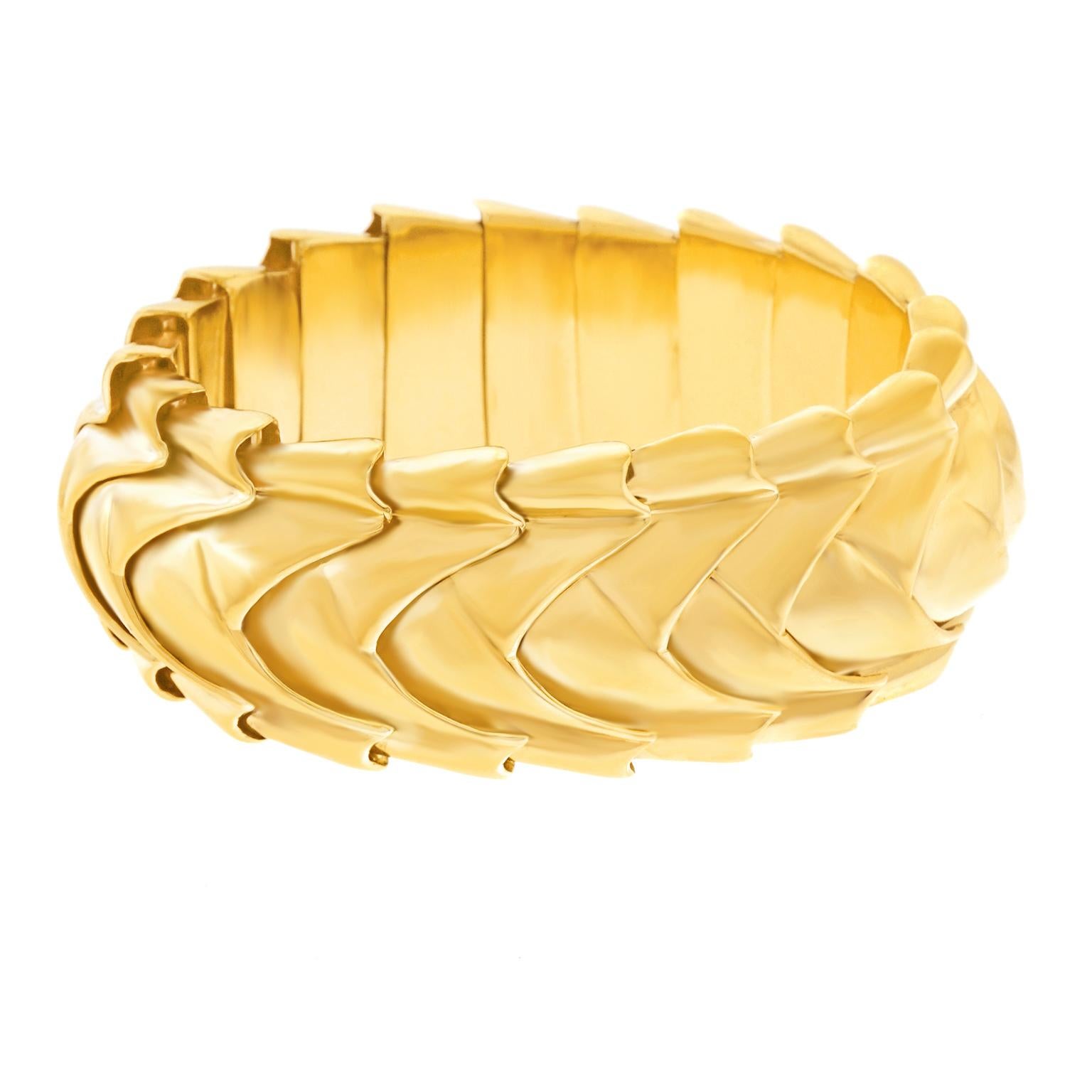 Seaman Schepps Fabulous 1950s Gold Bracelet