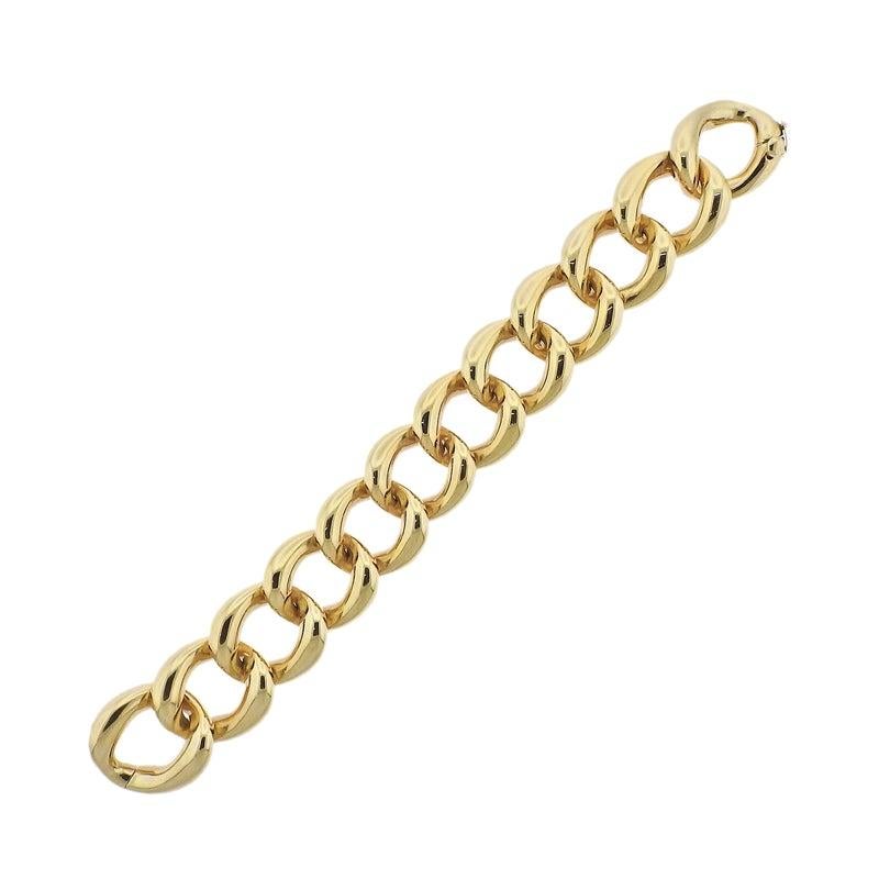 Women's Seaman Schepps Gold Curb Link Bracelet