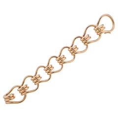 Seaman Schepps Gold Large Mousetrap Link Bracelet