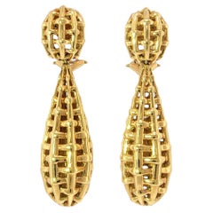 Orecchini a goccia Seaman Schepps Lightship in oro giallo 18 carati