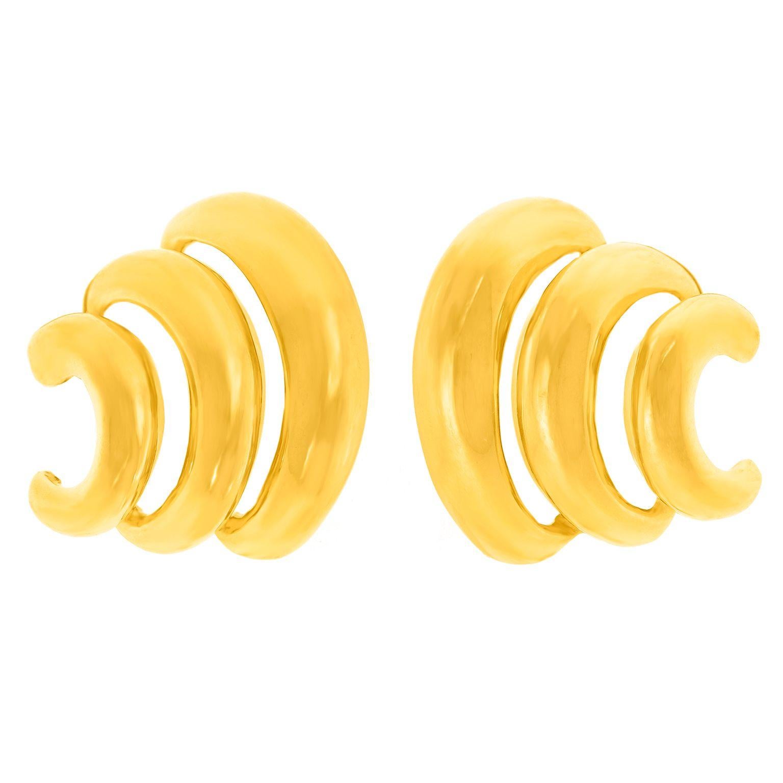 Seaman Schepps Mousetrap Earrings In Excellent Condition For Sale In Litchfield, CT