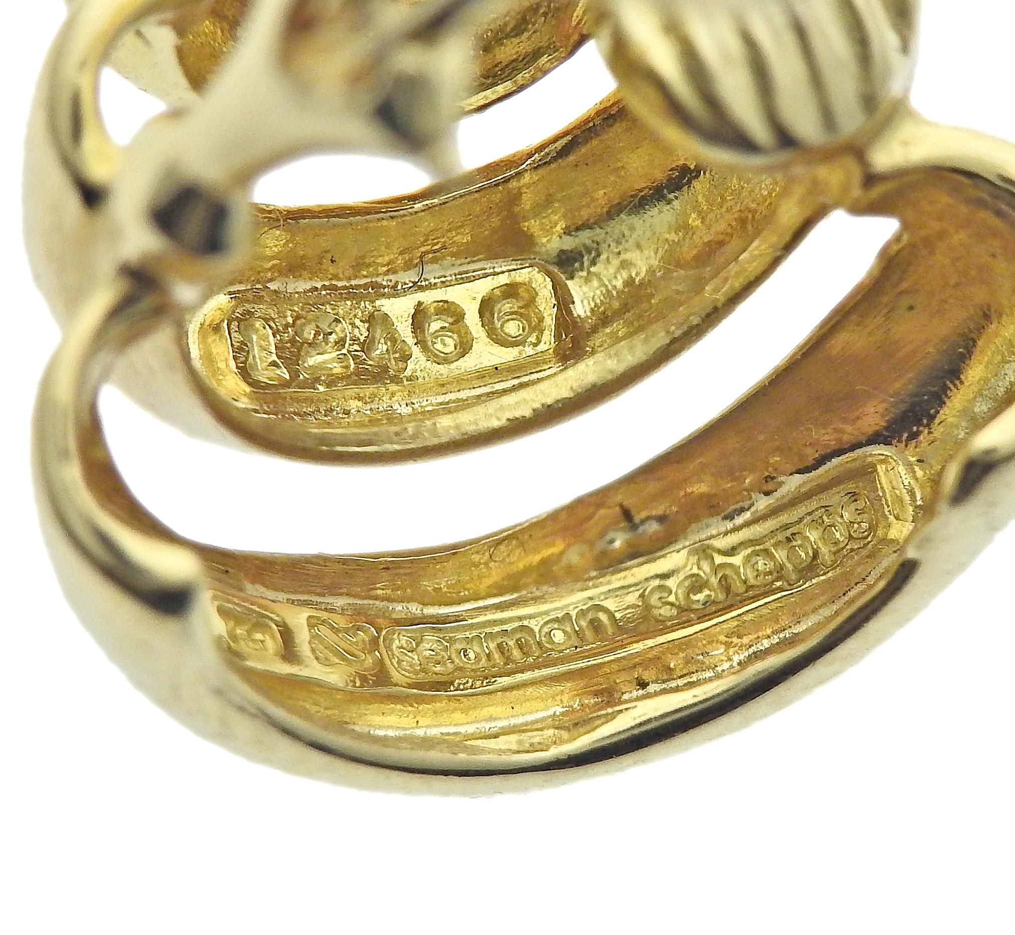 Seemann Schepps Maustrap-Ohrringe aus Gold Damen