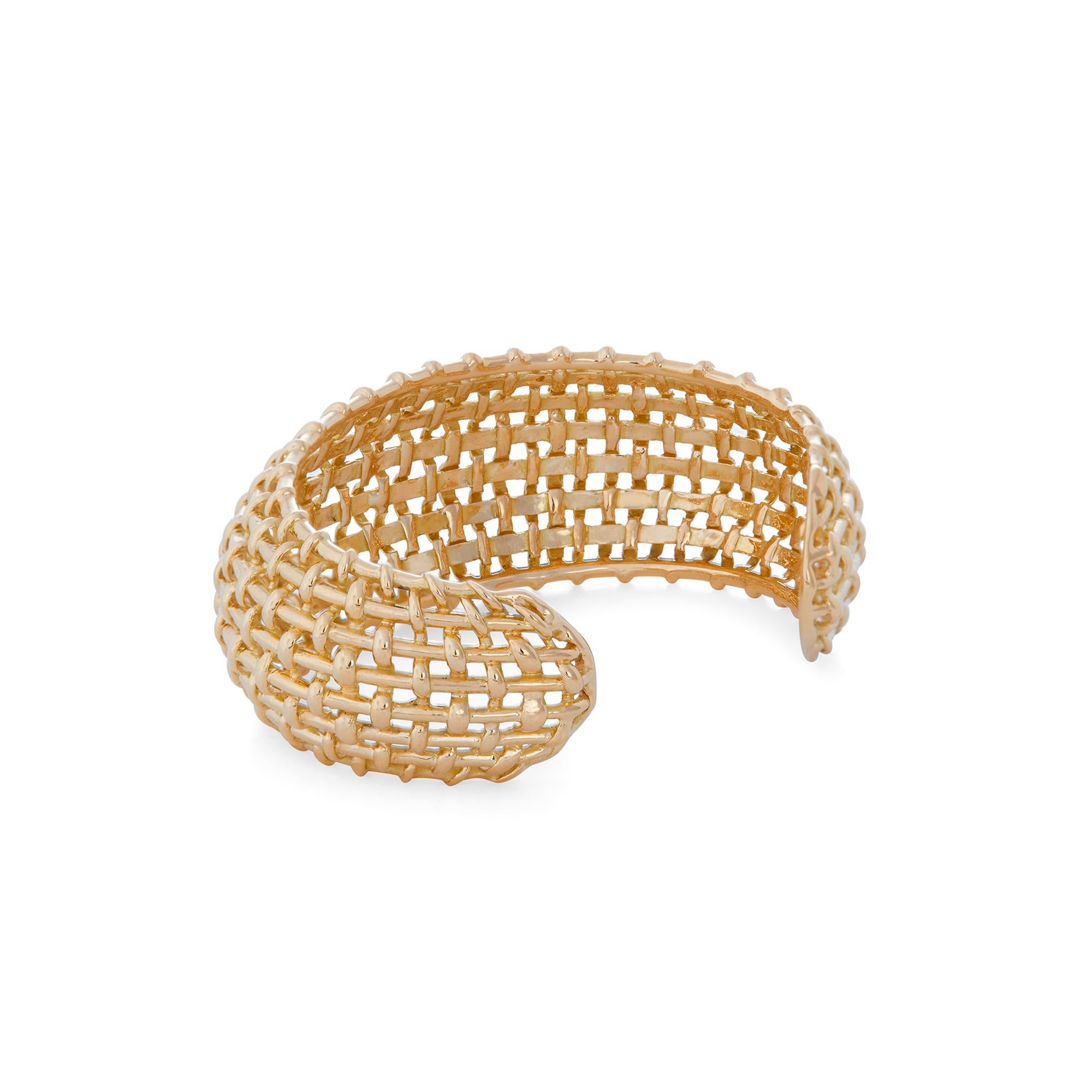 Seemann Schepps 'Nantucket Lightship' Gelbgold Manschettenarmband im Zustand „Hervorragend“ in New York, NY