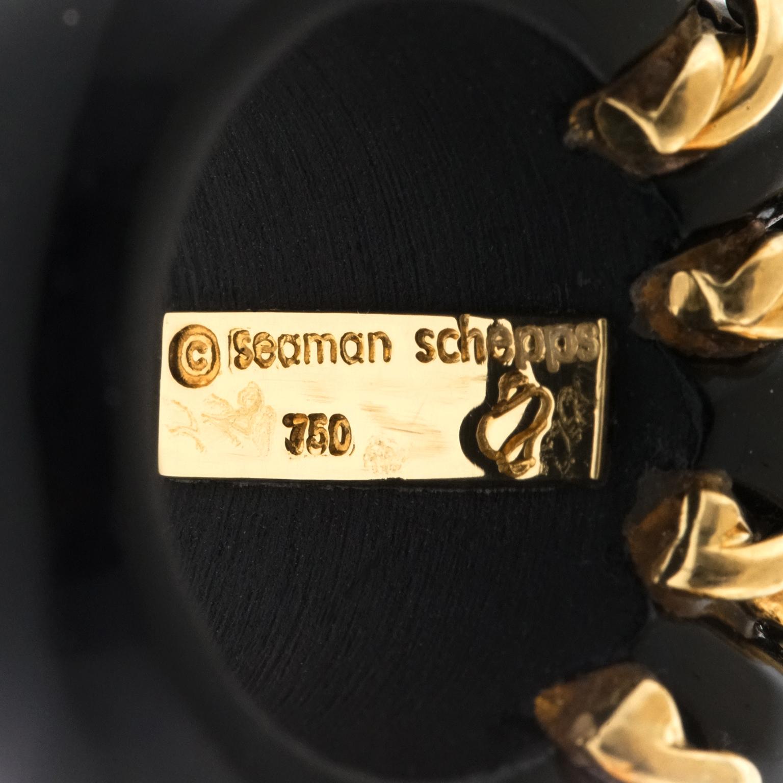 Seaman Schepps Onyx and Gold Ring 1