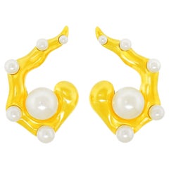 Boucles d'oreilles perles Seaman Schepps