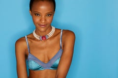 Seaman Schepps Collier de tourmalines roses, saphirs, perles de culture et diamants