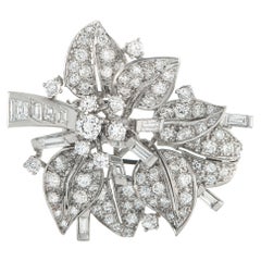 Seaman Schepps Platinum 4.50ct Diamond Brooch SS27-121525