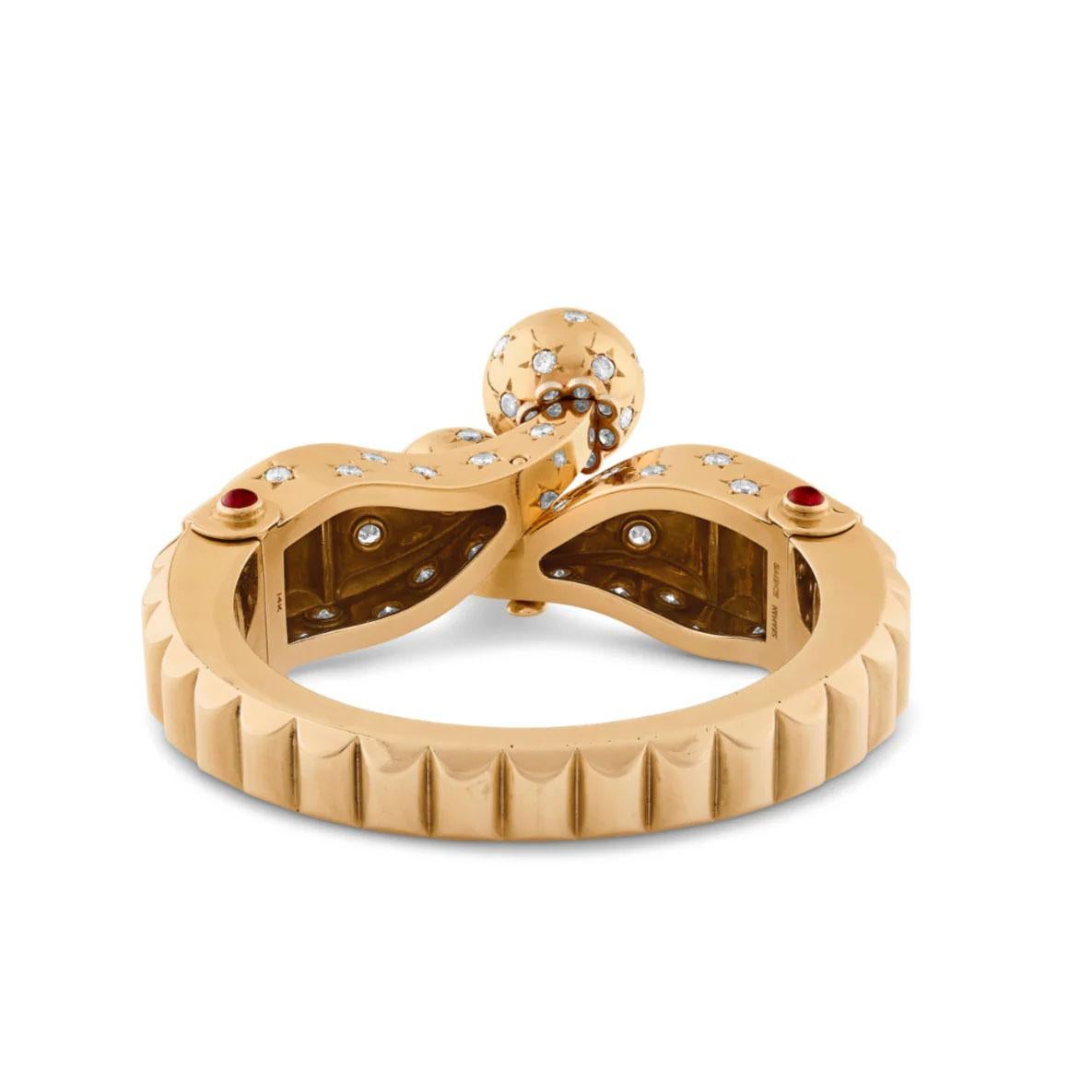 This magnificent 1940 Seaman Schepps bracelet was part of the personal collection of Andy Warhol. It was exhibited in Possession Obsession: Objects from Andy Warhol’s Personal Collection in Pennsylvania in 2002. It was also shown at the National