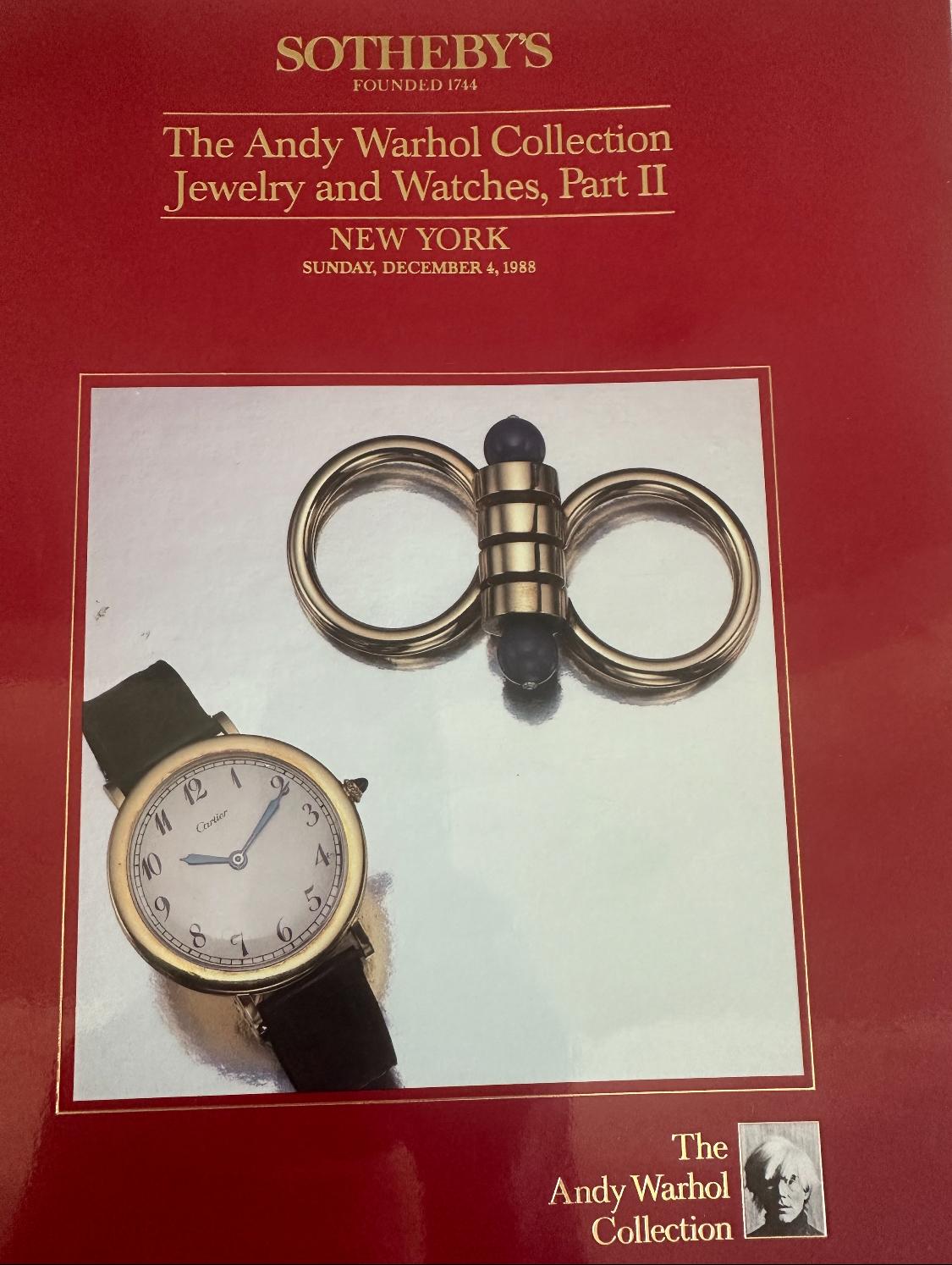 Seaman Schepps Retro Gold, Diamond and Ruby Bangle, Andy Warhol personal For Sale 4