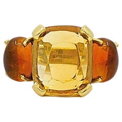 Seaman Schepps Ring 18k Gold Citrine