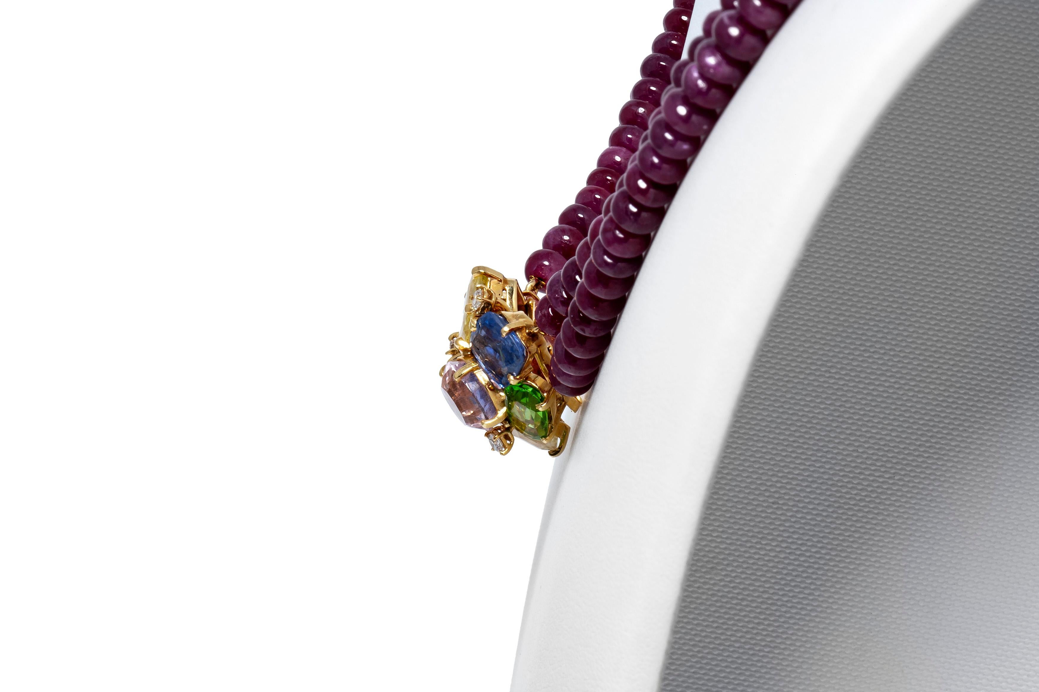 Seaman Schepps Collier de perles de rubis Pour femmes en vente