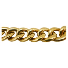Seaman Schepps Vintage Gold Curb Link Chain Bracelet