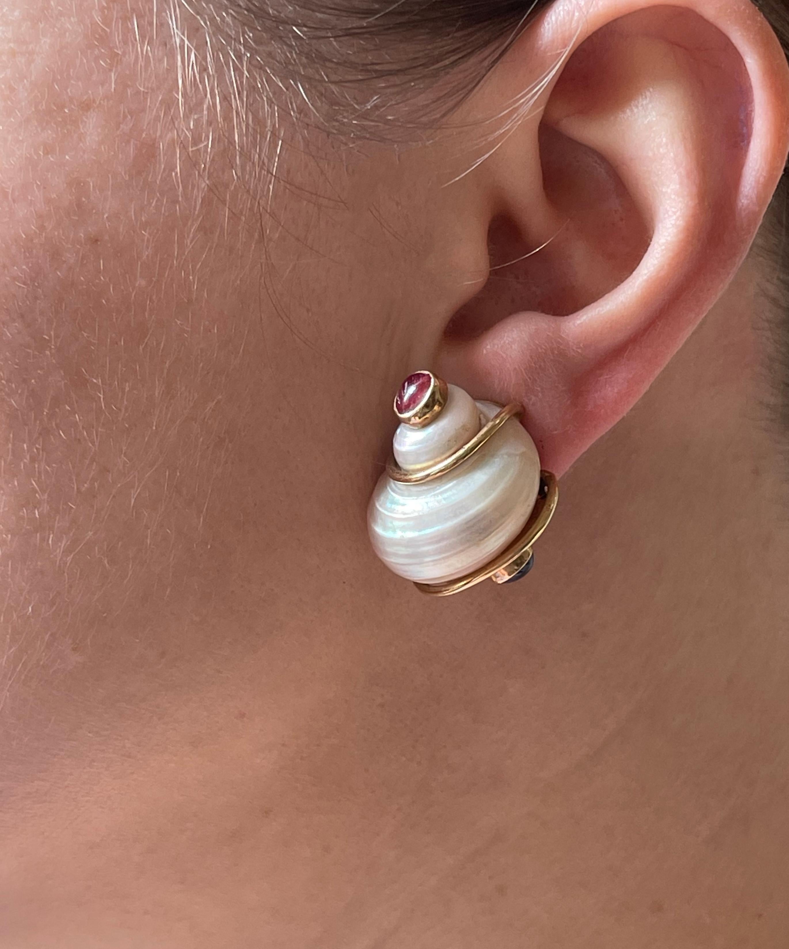 seaman schepps shell earrings