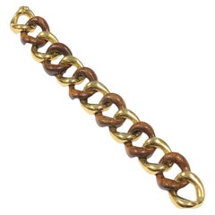 Bracciale Seaman Schepps in oro giallo e Wood
