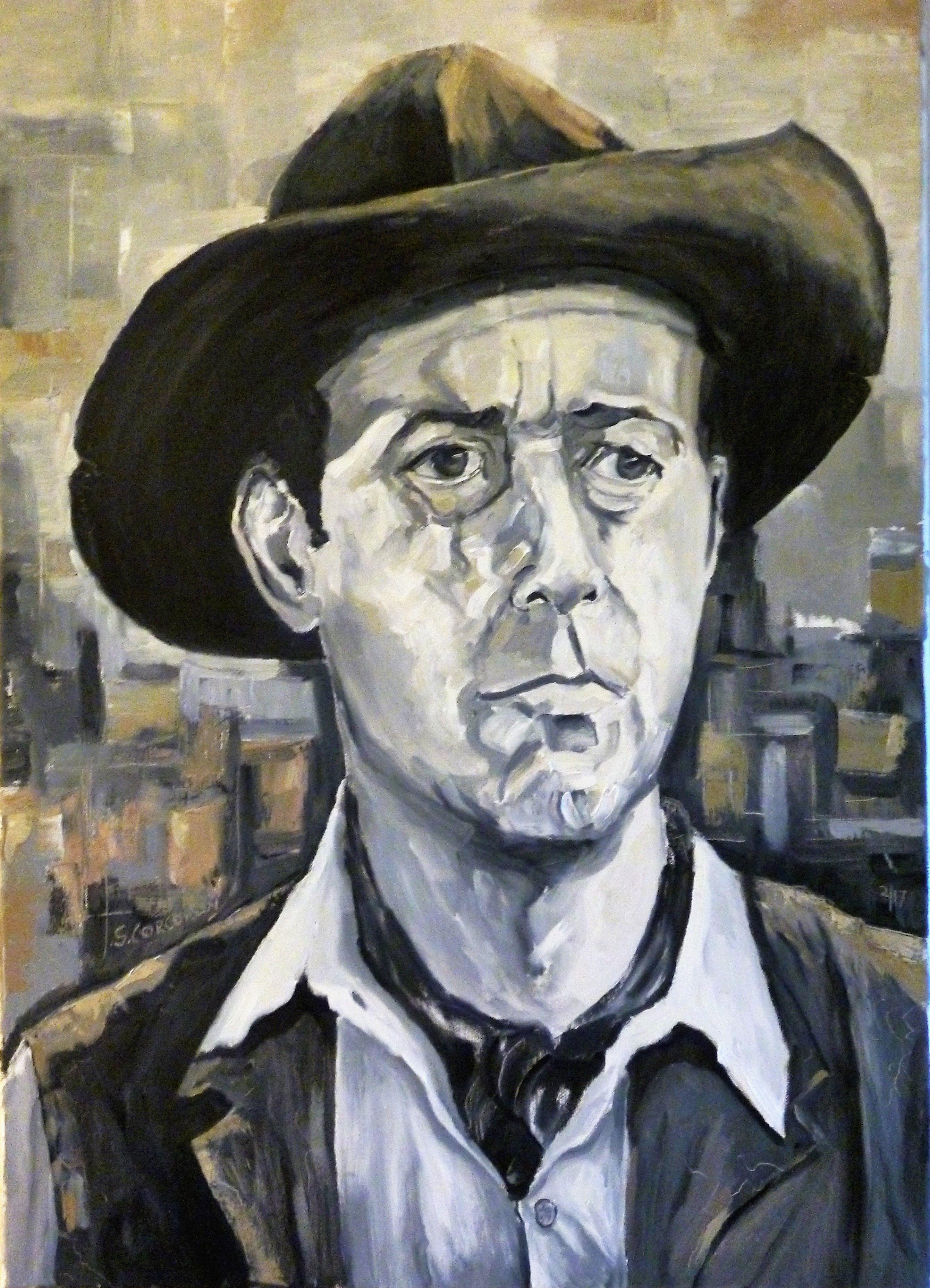 Payne in grigio, Pittura, Olio su tela - Painting di Seamus Corcoran