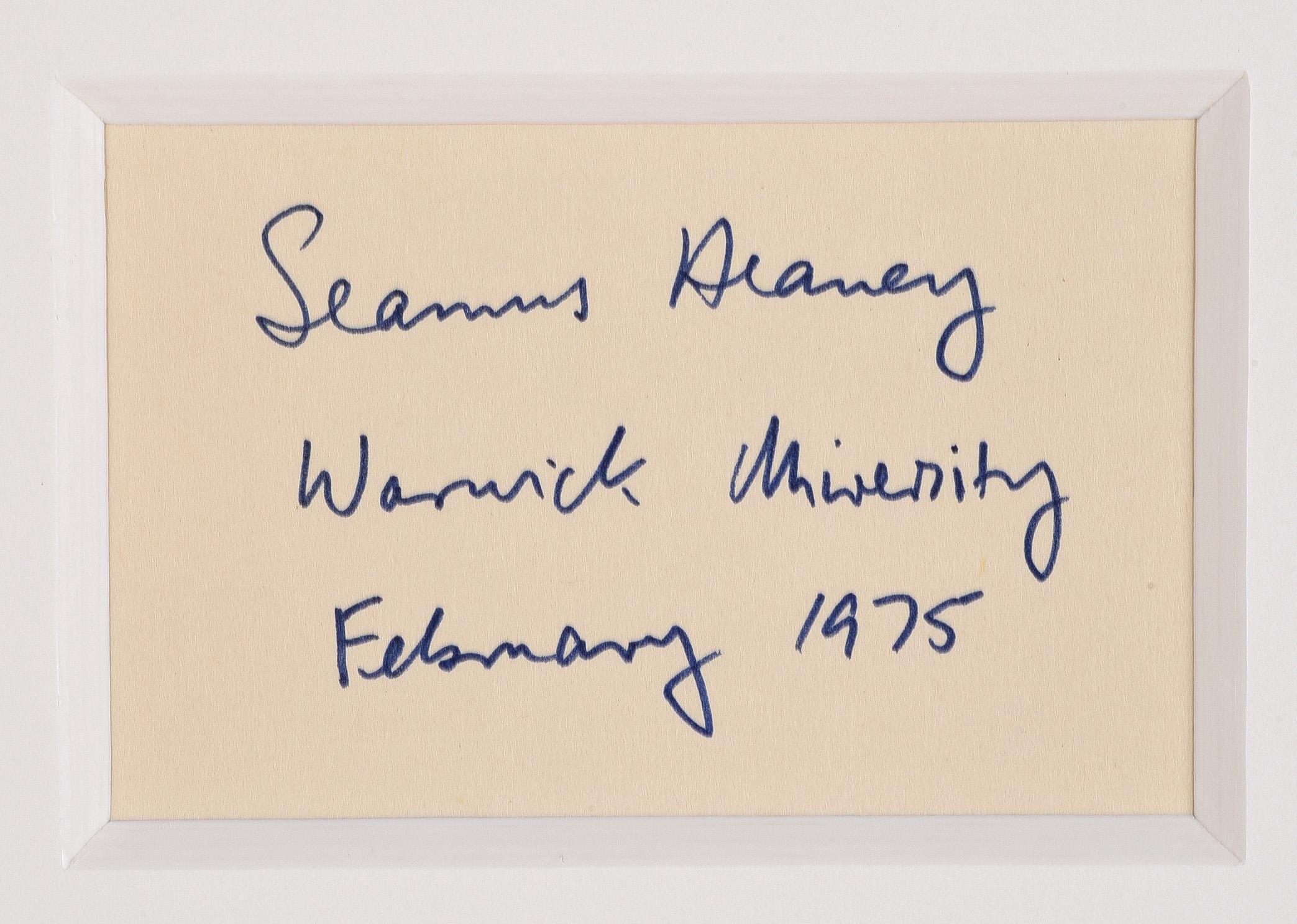 Seamus Heaney, 'Death of Naturalist & Digging' In Excellent Condition For Sale In Great Britain, Northern Ireland