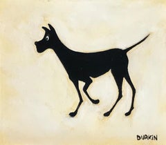 Dog II de Sean Durkin, art des chiens, peinture d'animaux, impressionniste