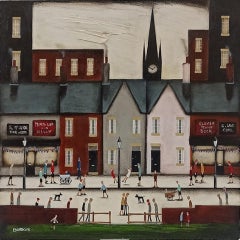 Sean Durkin, Bustling High Street IV, Contemporary Painting, Affordable Art