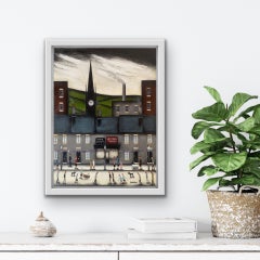 Sean Durkin, Bustling Street VI, Original Lowry Inspired Art, Affordable Art