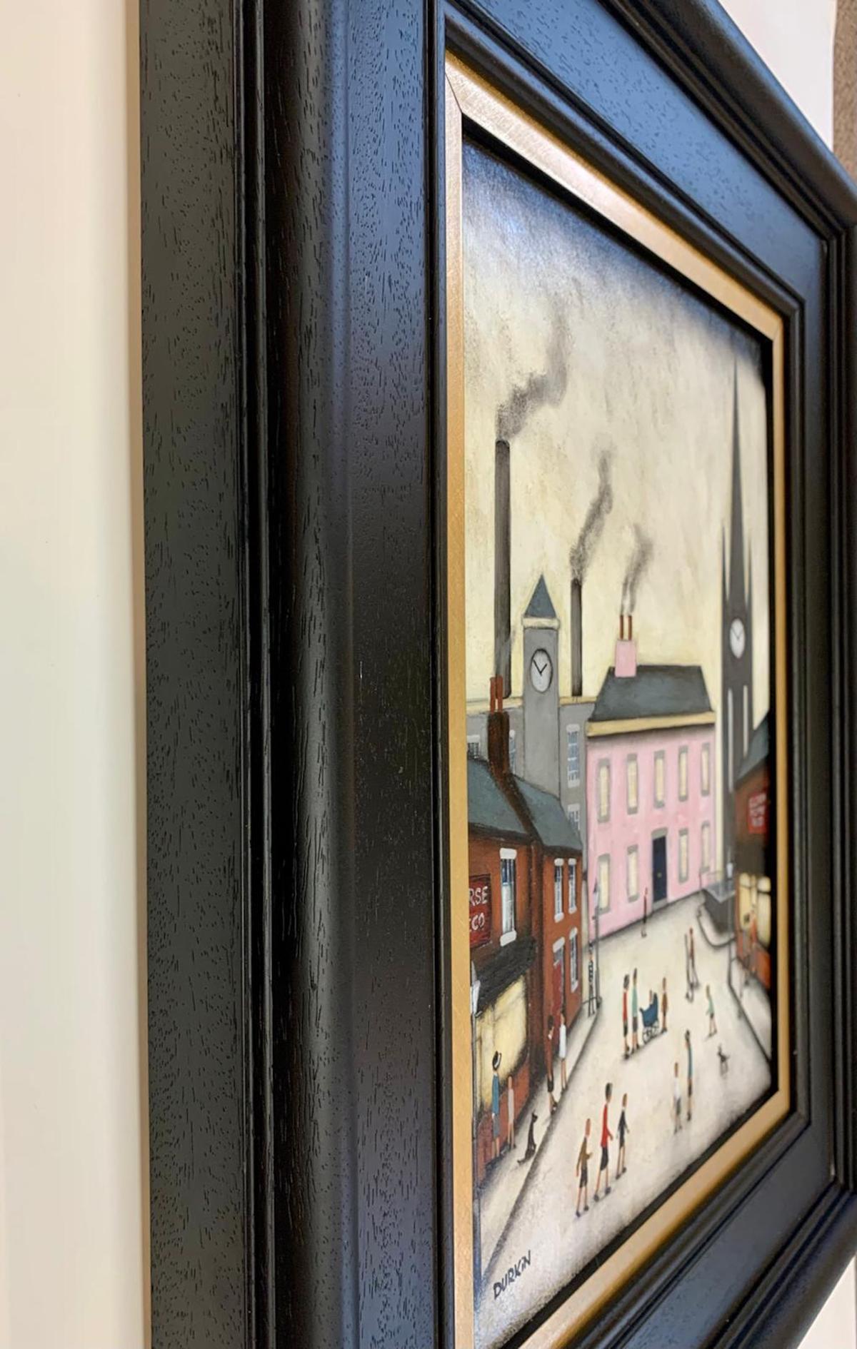 Town Centre - Contemporary Painting by Sean Durkin