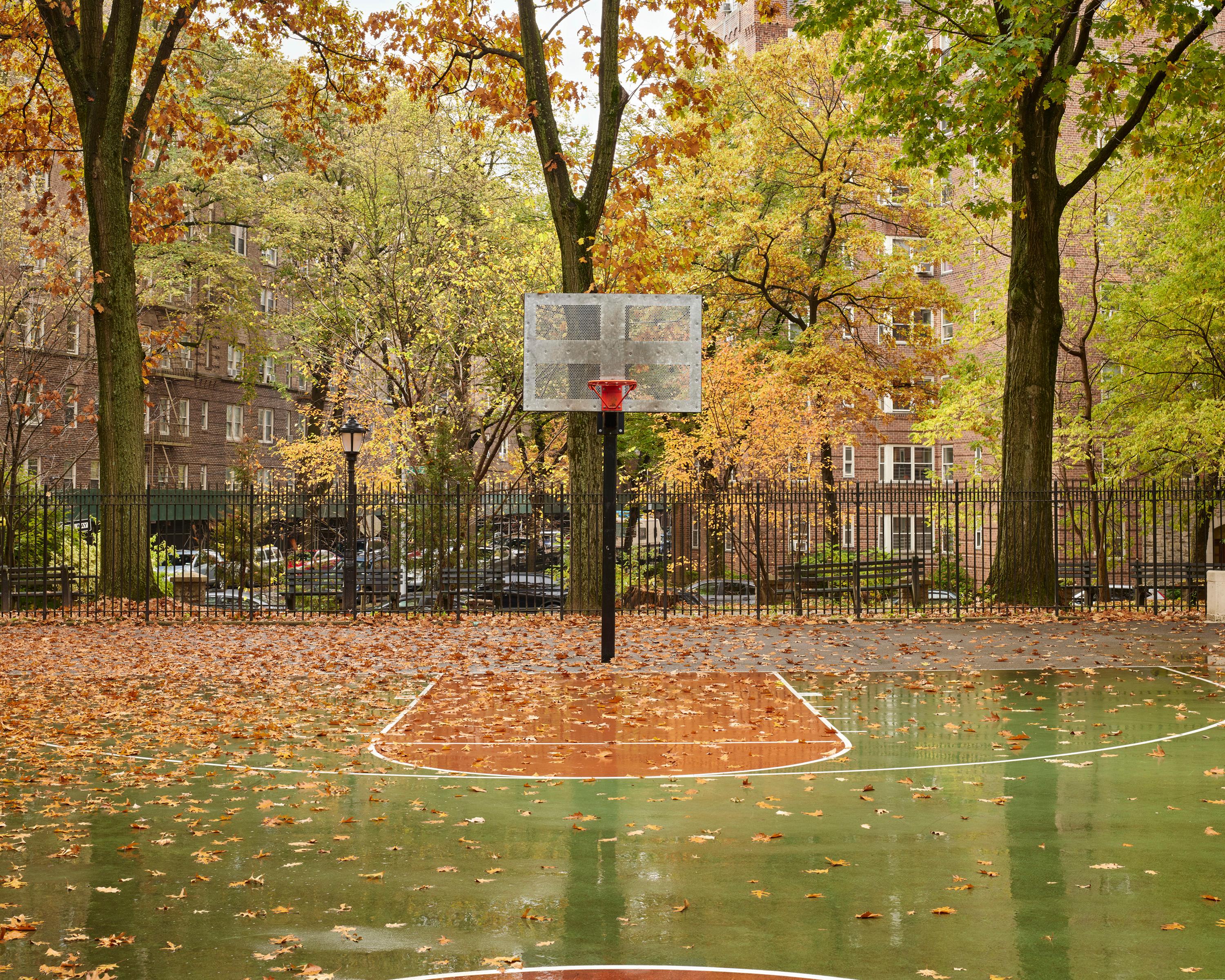 Sean Hemmerle Color Photograph - "Van Cortlandt Park, Bronx, NY, 2022" photograph from "HOOPS" basketball series
