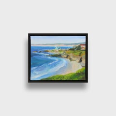 An Impressionist Oil on Canvas Seascape Painting, "Coastal Connection"