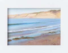 An Impressionist Oil Seascape Painting, "Light on La Jolla Shores"