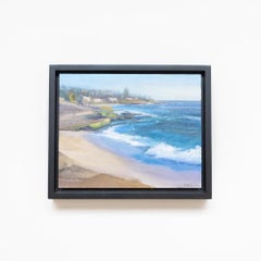 Seascape En Plein Air Painting, "Windansea Waves"