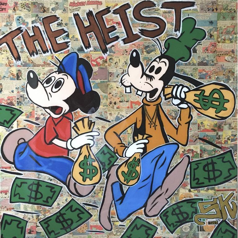 "The Heist", Mixed Media on Canvas 