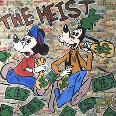 Used "The Heist", Mixed Media on Canvas 