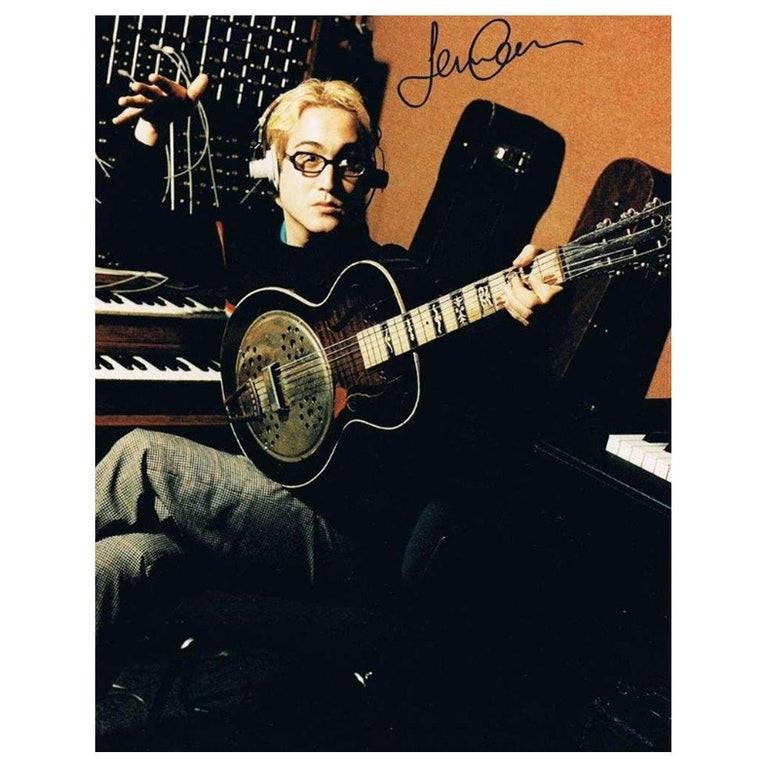 This signed photo by Sean Lennon measures 10