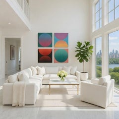 Bols et orbes du coucher du soleil - Polyptyque de Sean Maze