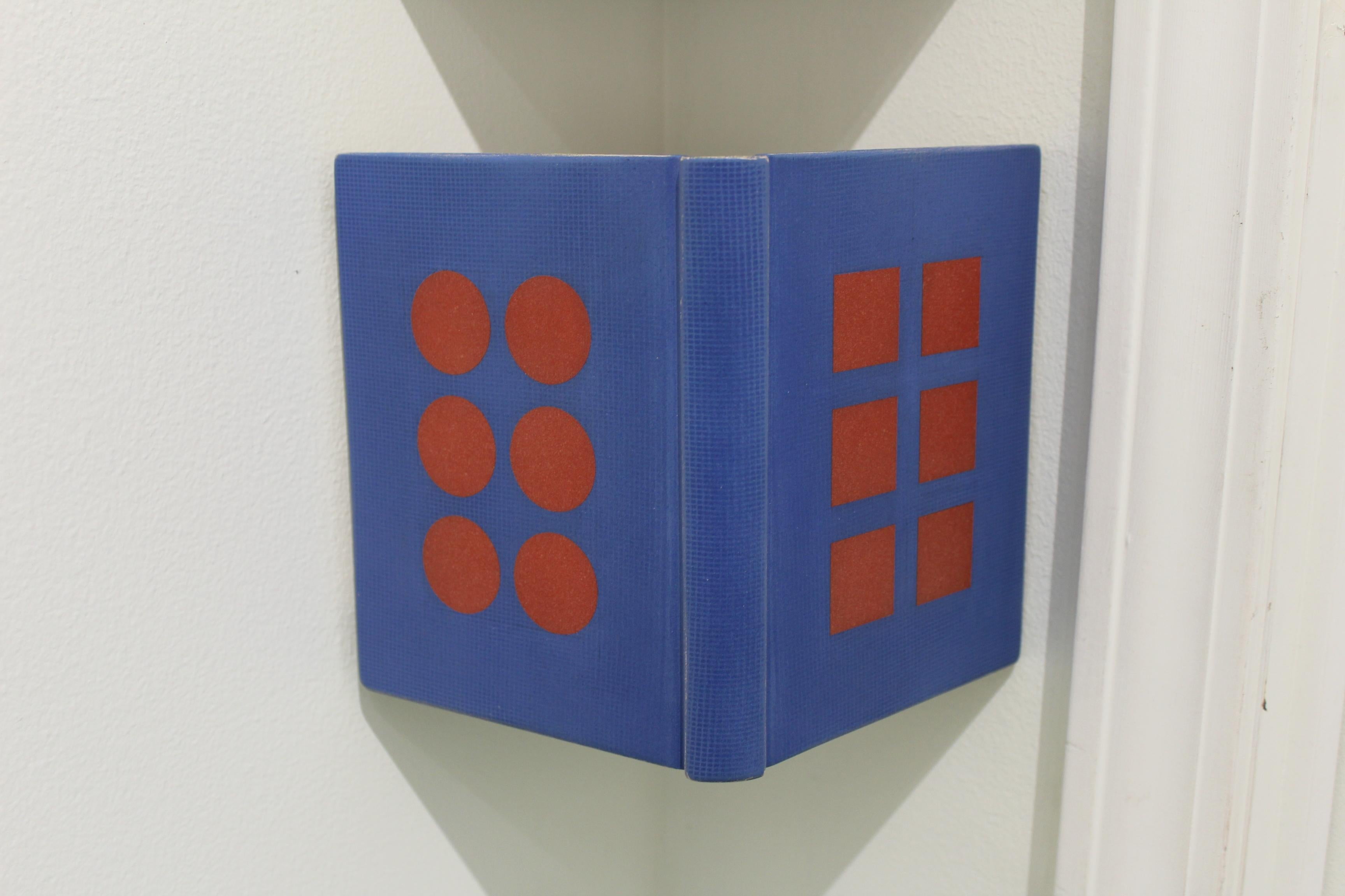Sean O'Meallie Still-Life Sculpture - Book in the Corner: Blue & Red