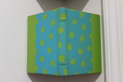 Book in the Corner: Green & Blue Polka Dot