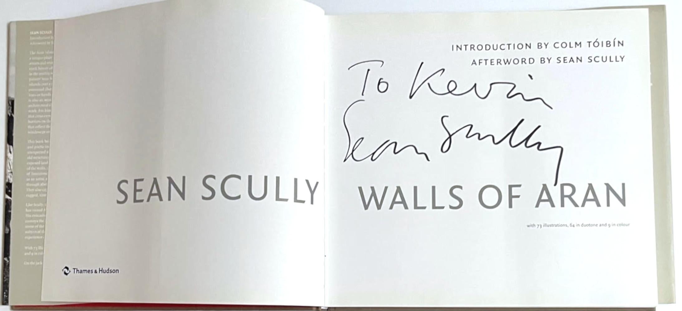 Walls of Aran book Hand signed and inscribed by BOTH Sean Scully and Colm Toibin For Sale 3