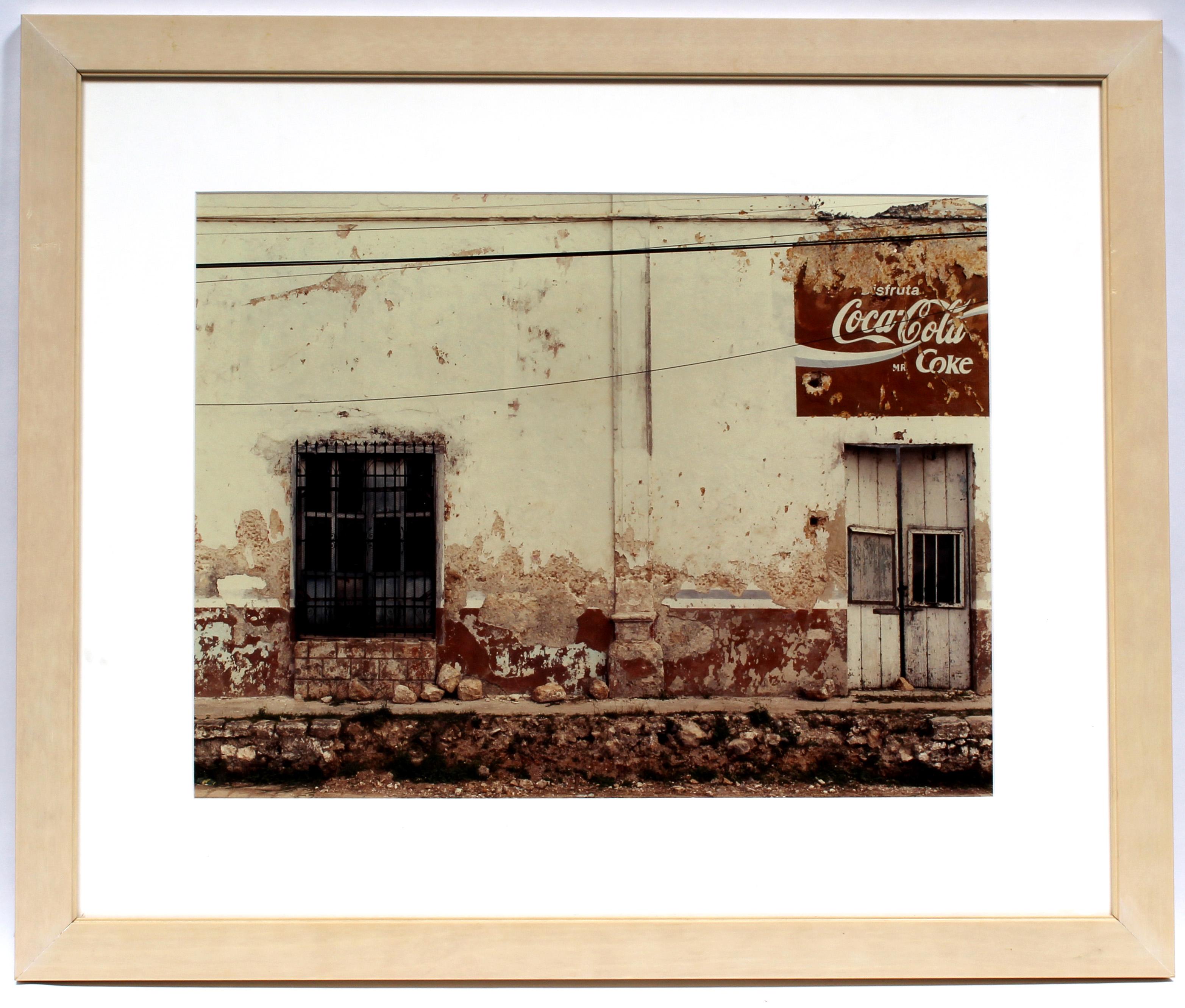 An Original Photograph Sean Scully Pueblo COA Rare Important Mexico coca cola