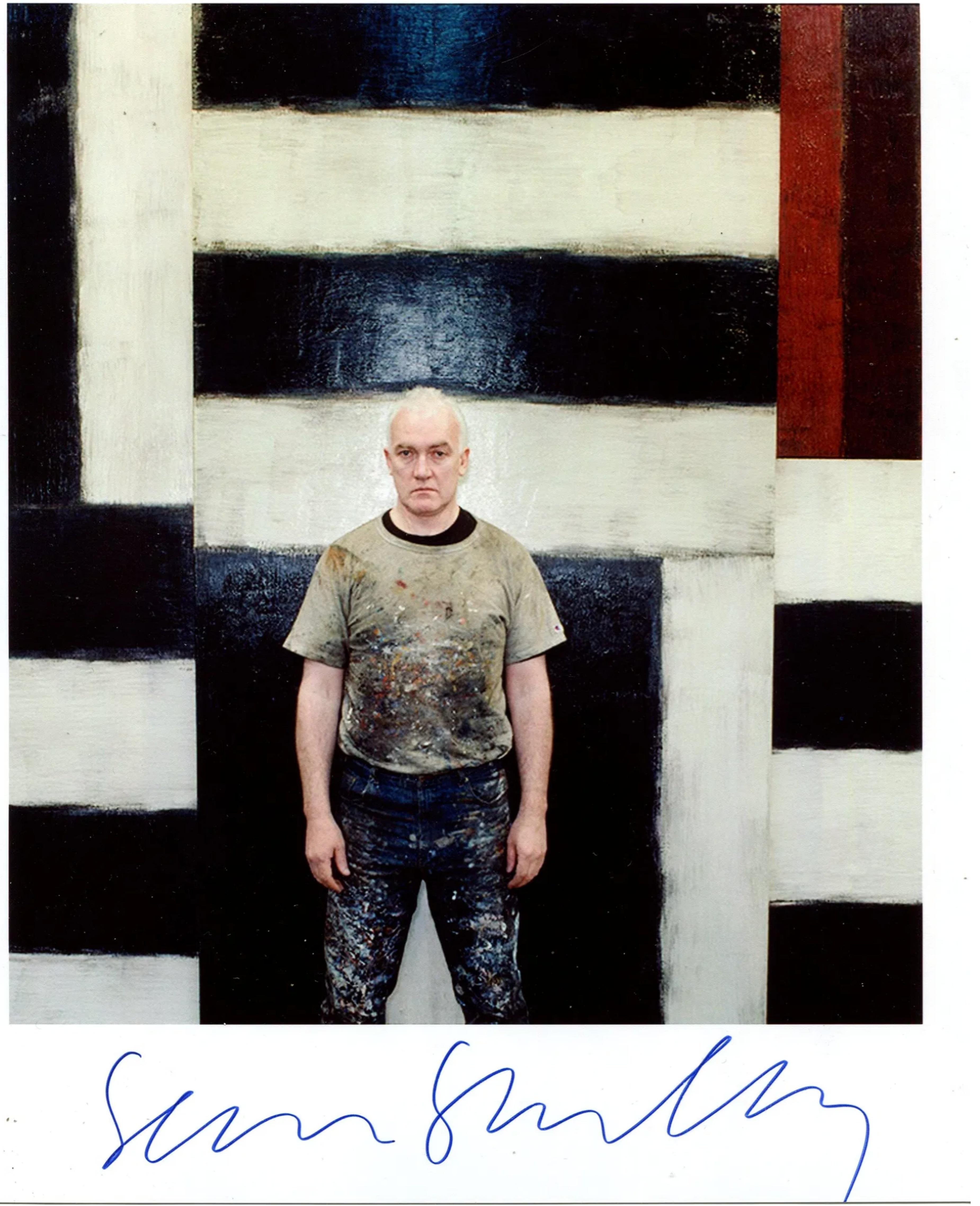 Sean Scully with Stone Light, Photograph (Hand Signed by Sean Scully), Framed For Sale 1