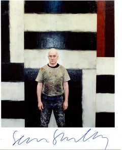 Sean Scully with Stone Light, Photographie (signée par Sean Scully), encadrée