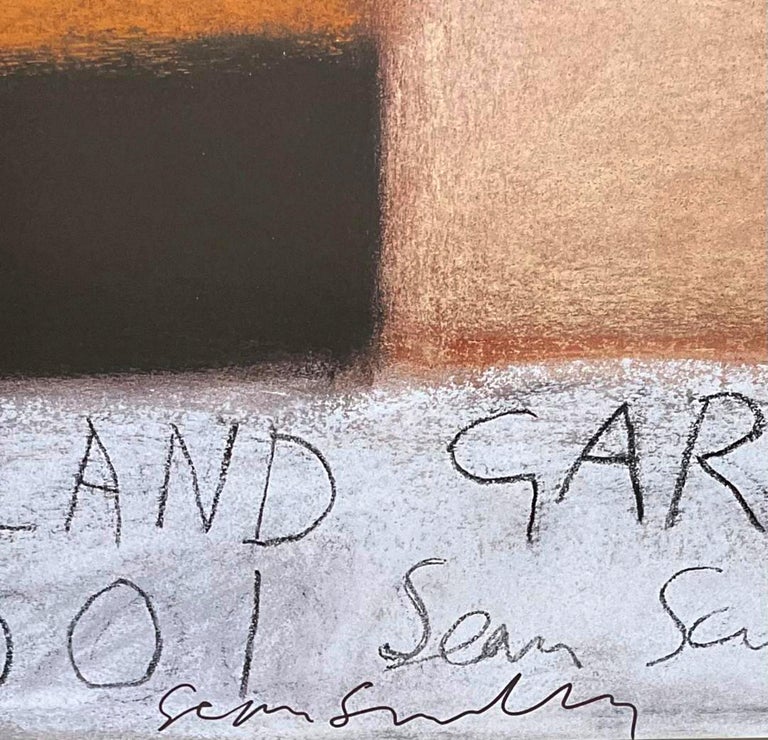 Affiche Offset Sean Scully Roland Garros - Art Abstrait Tennis - Originale 1990