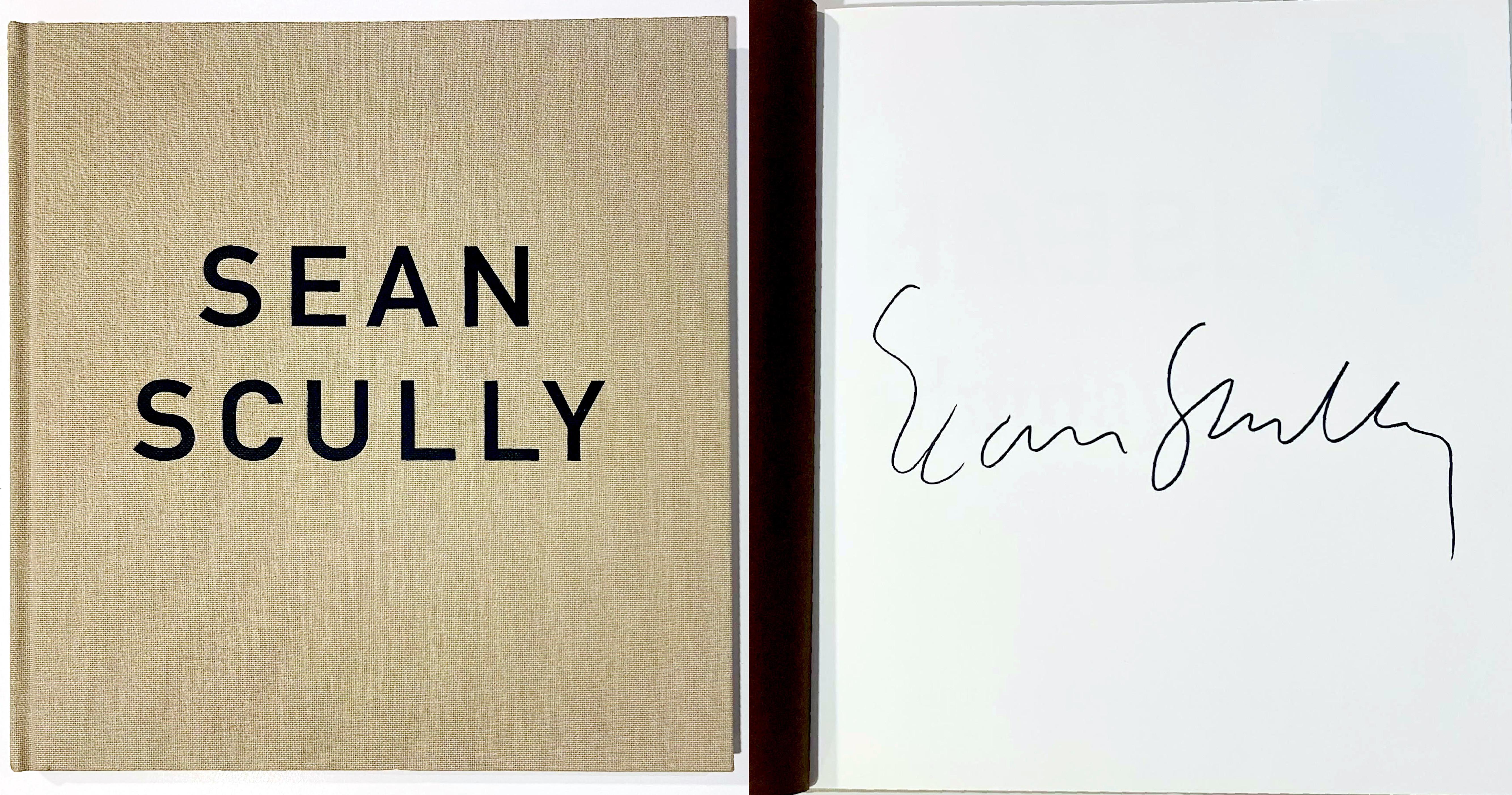 Sean Scully
Sean Scully Night and Day (hardback monograph, hand signed by Sean Scully), 2013
Hardback monograph with cloth covers and no dust jacket (hand signed by Sean Scully)
Hand signed by Sean Scully on first front end page
13 × 11 1/2 × 3/4