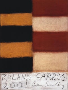 Used Sean Scully 'Roland Garros French Open' 2001- Poster