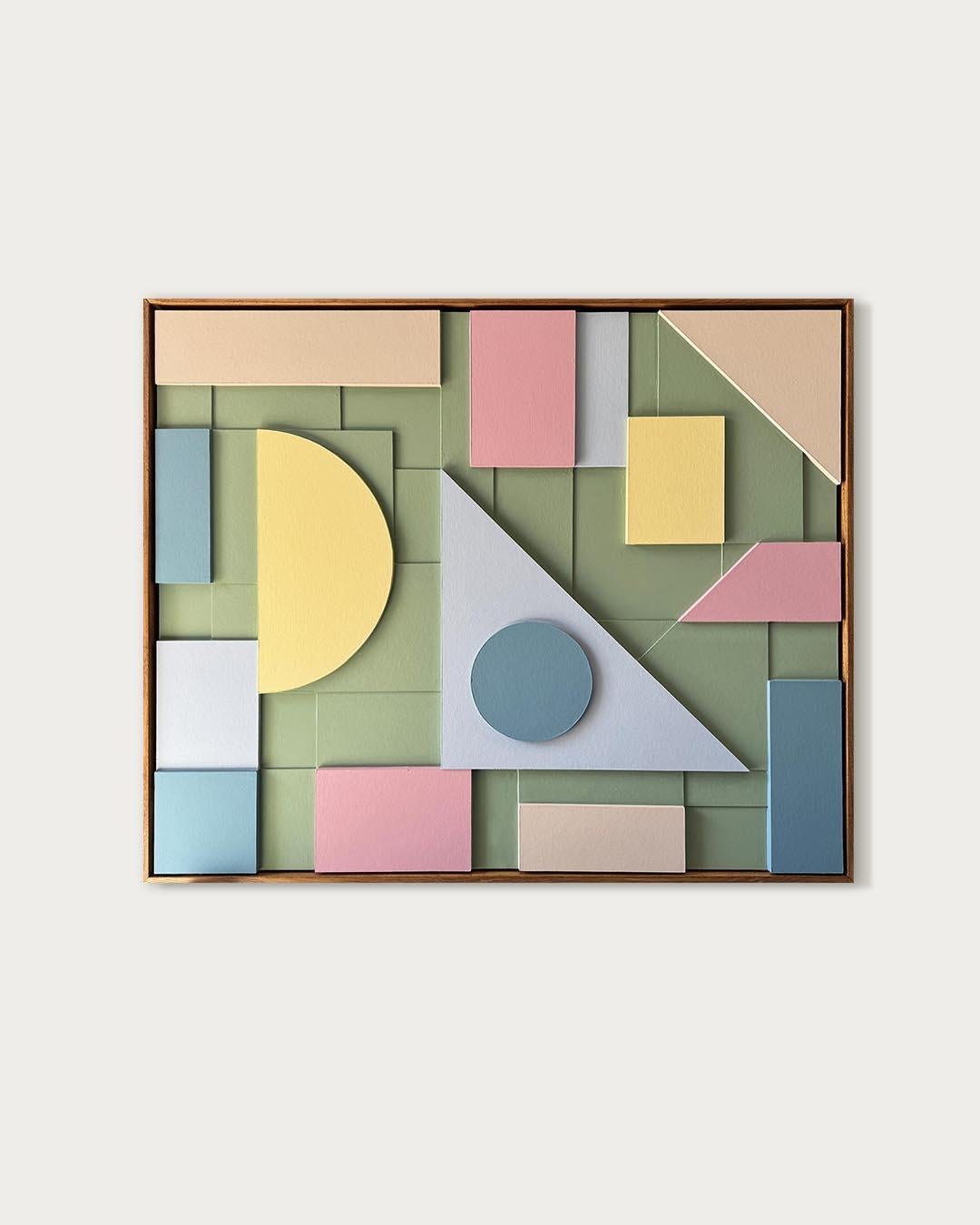 Composition 170 by Sean Thornhill - Contemporary Relief Geometric Wall Sculpture For Sale 1